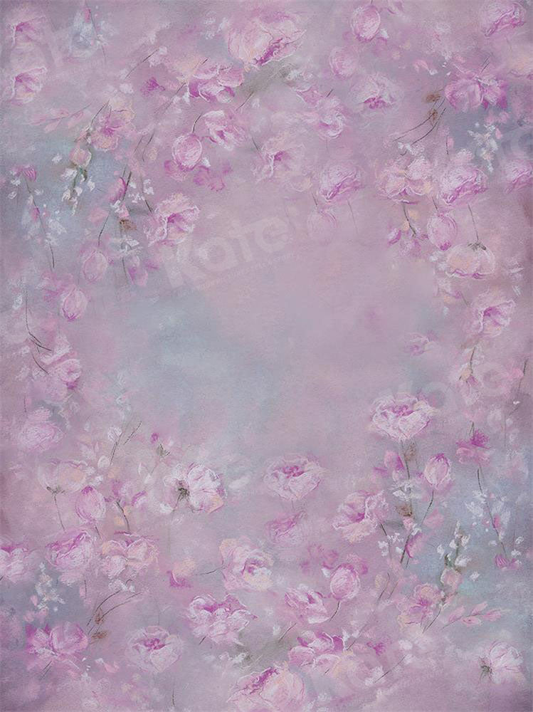 Kate Fine Art Purple Floral Backdrop for Photography