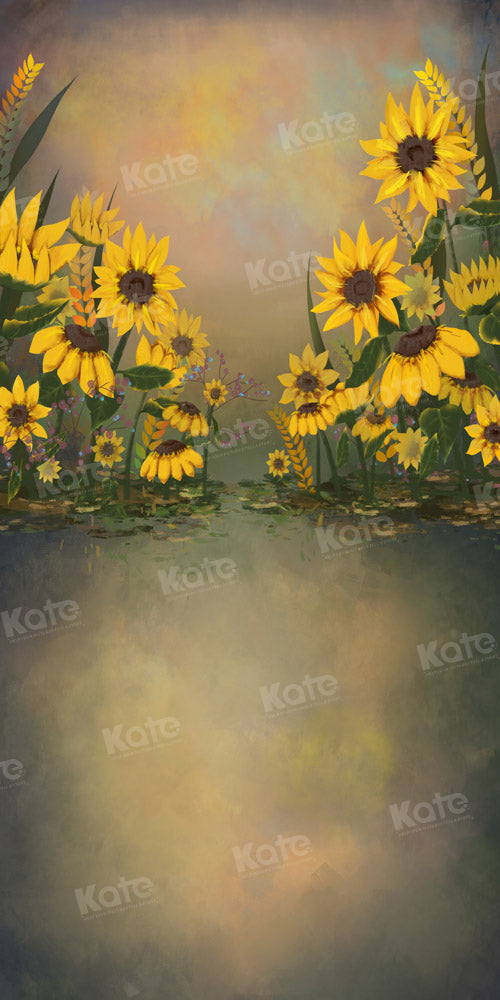 Kate Sweep Fine Art Sunflower Backdrop Designed by GQ