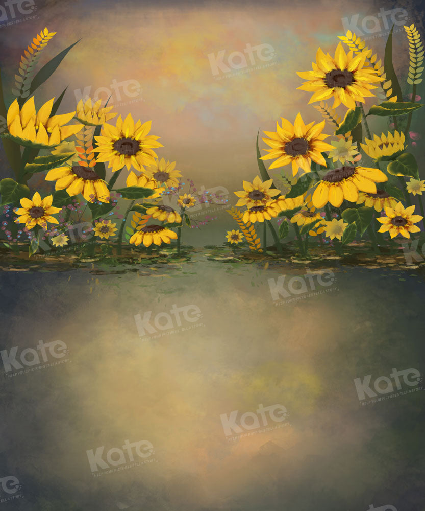 Kate Sunflower Fine Art Backdrop Designed by GQ