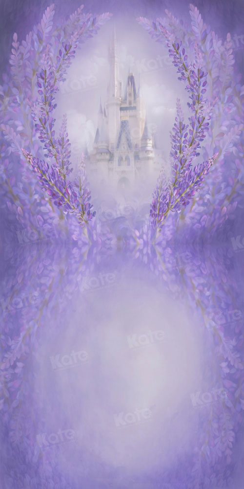 Kate Sweep Purple Floral Castle Backdrop Designed by GQ