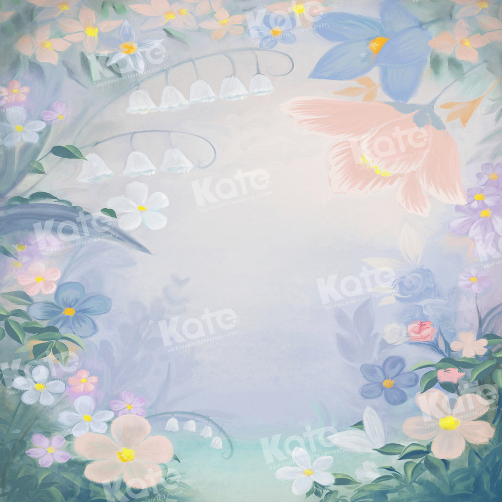 Kate Fine Art Colorful Floral Backdrop Designed by GQ