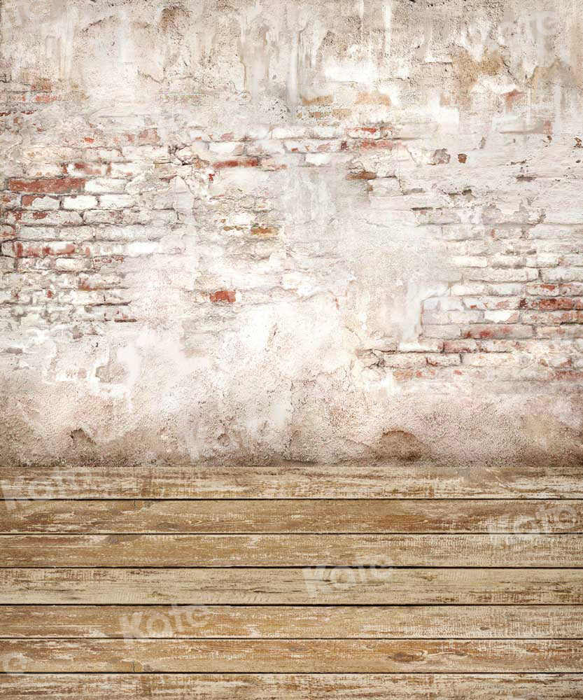 Kate Brick Wall Wood Backdrop Designed by Chain Photography