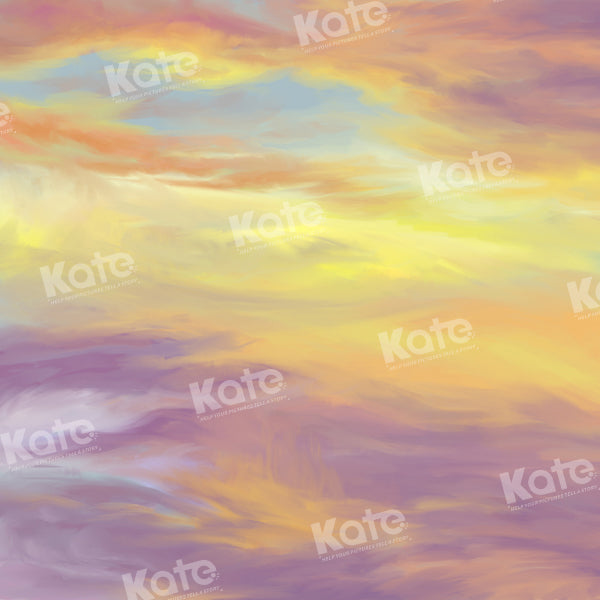 Kate Painted Fantasy Sunset Cloud Backdrop Designed by Chain Photography