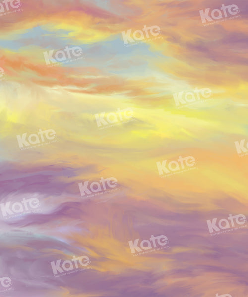 Kate Painted Fantasy Sunset Cloud Backdrop Designed by Chain Photography
