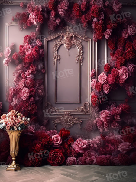 Kate Romantic Rose Floral Vintage Wall Backdrop for Photography