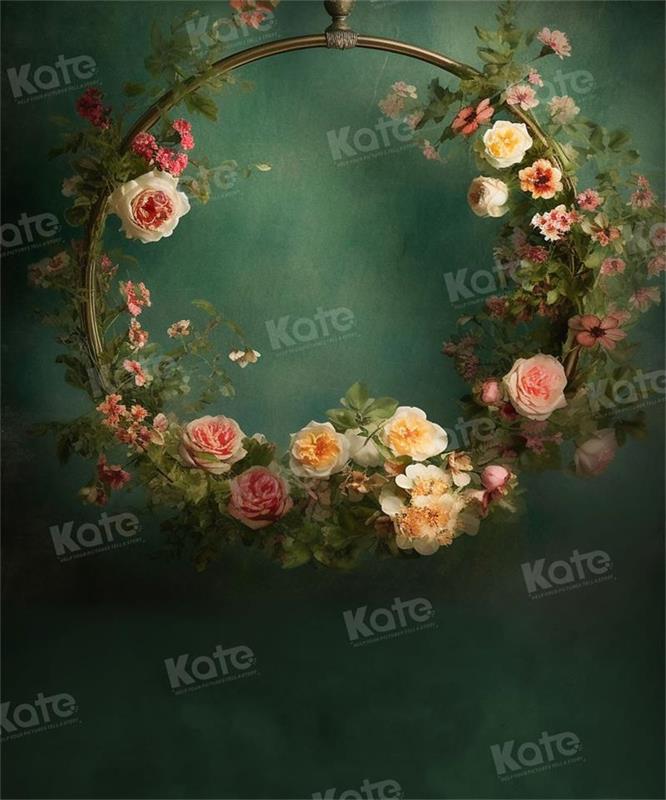 Kate Fine Art Mother's Day Floral Swing Backdrop for Photography