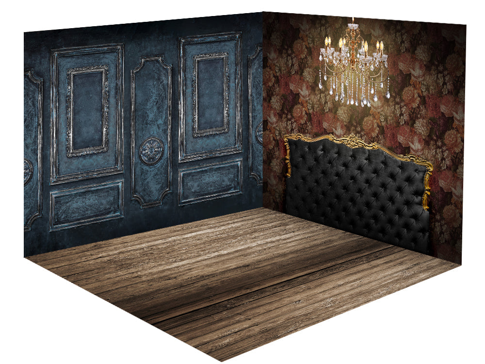 Kate Retro Boudoir Headboard Wall Room Set(8ftx8ft&10ftx8ft&8ftx10ft)