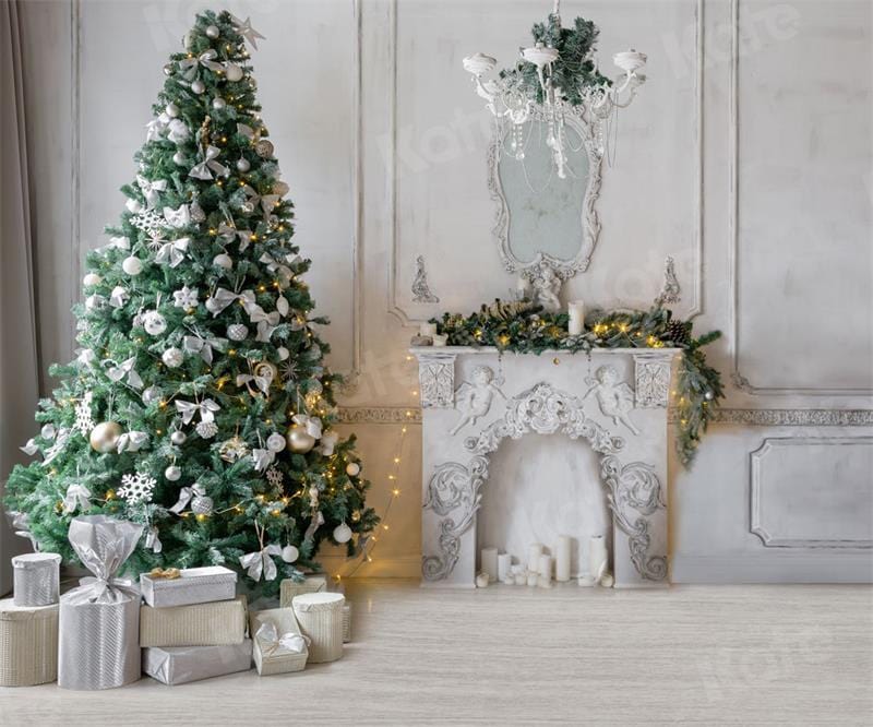Kate Christmas Room Retro White Backdrop Designed By JS Photography