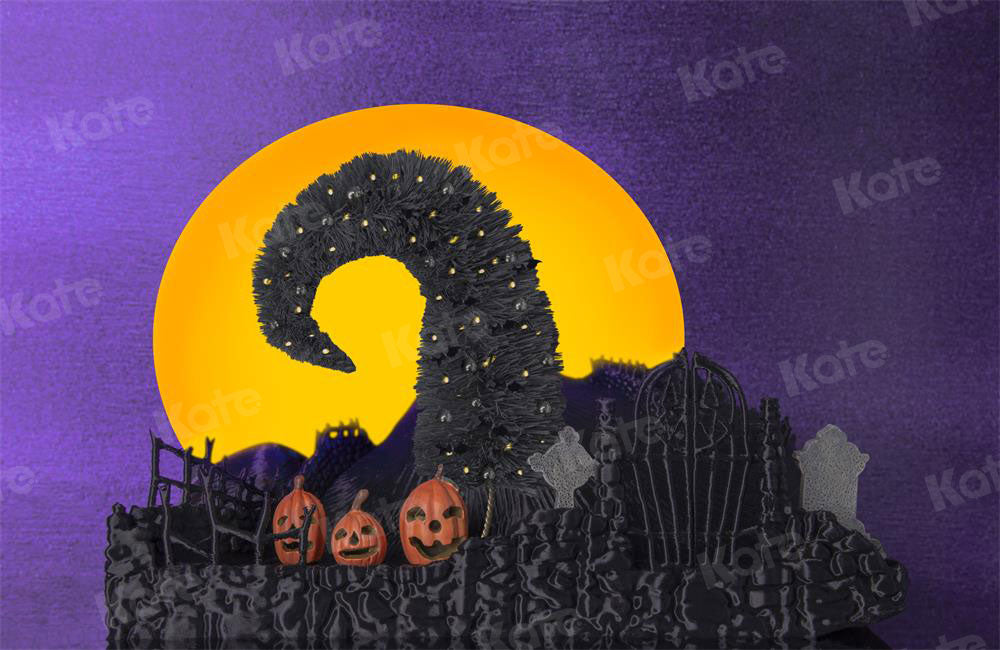 Kate Halloween Nightmare Holiday Backdrop for Photography Designed by Mini MakeBelieve