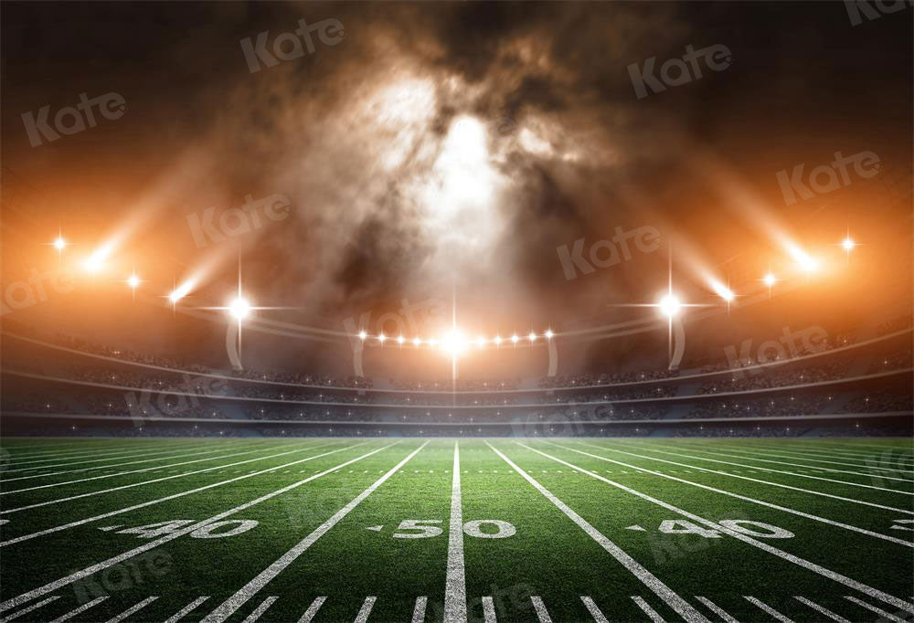 Kate Football Field Lights Sport Backdrop for Photography