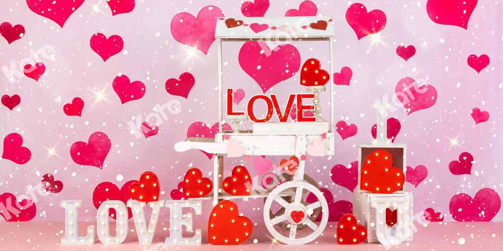 Kate Valentine's Day Backdrop Fashion Doll Fantasy Love Vending Truck Designed by Emetselch