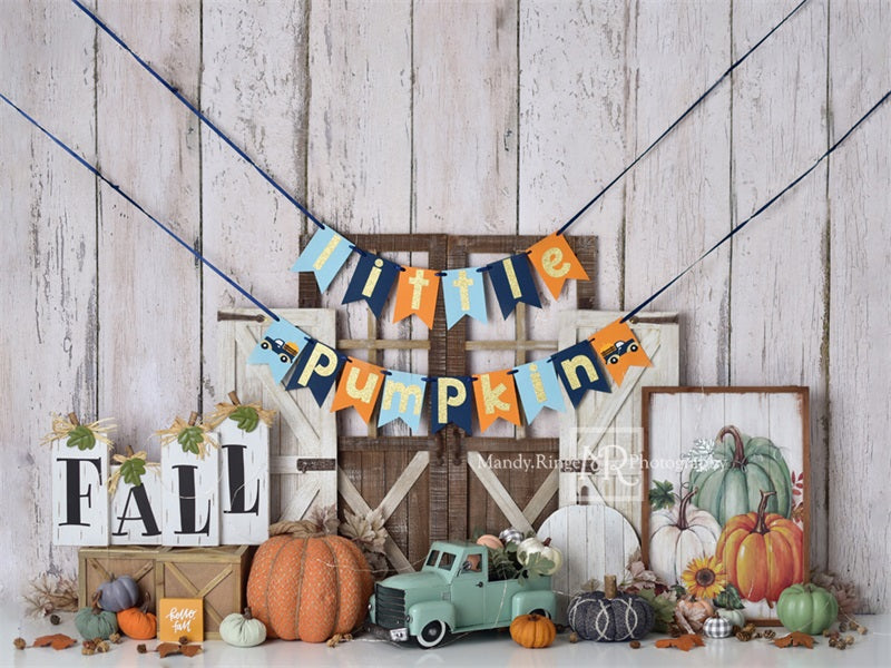 Kate Little Pumpkin Birthday Backdrop Designed by Mandy Ringe Photography