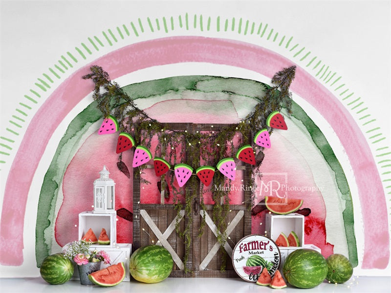 Kate Watermelon Celebration Backdrop Designed by Mandy Ringe Photography