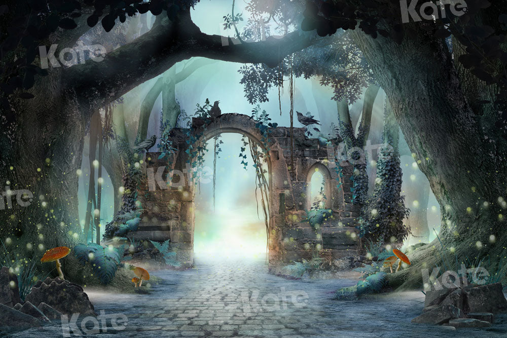 Kate Psychedelic Forest Stone Backdrop Mushroom Designed by Chain Photography