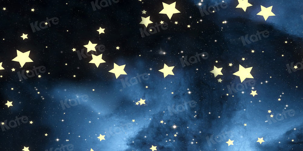 Kate Cartoon Backdrop Stars Night Sky for Photography