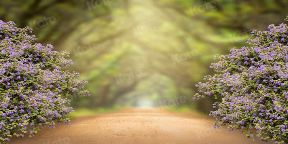 Kate Summer Backdrop Bokeh Flower Path for Photography