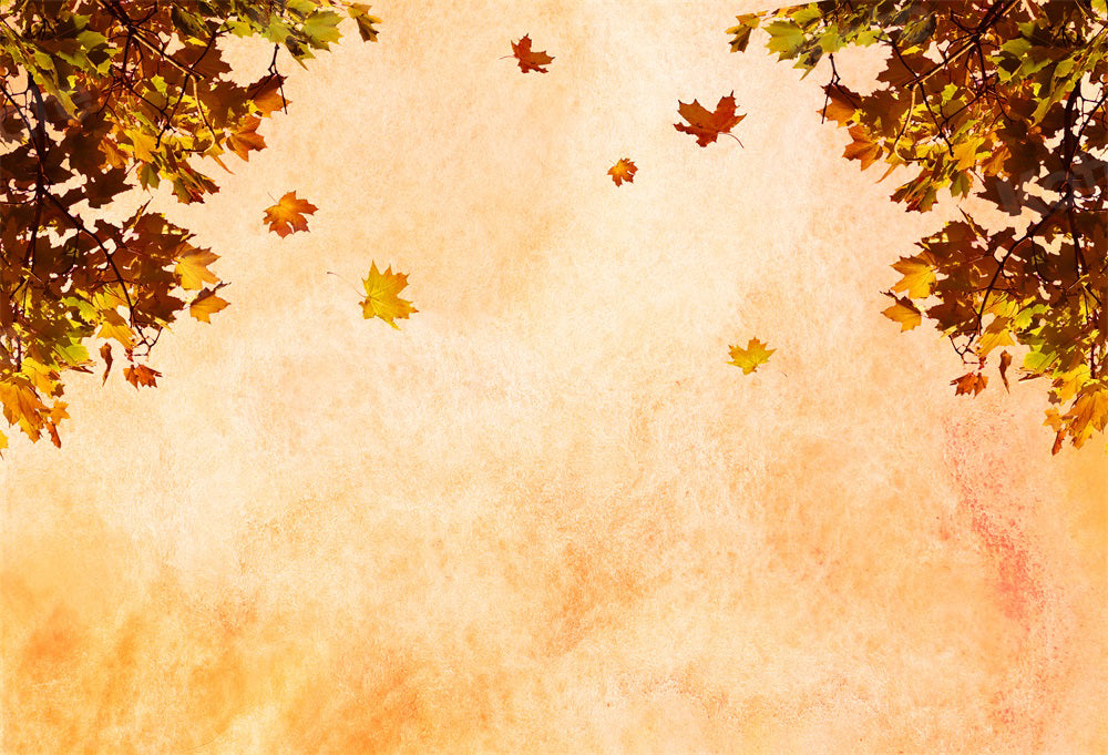 Kate Autumn Backdrop Maple Leaf Wall for Photography