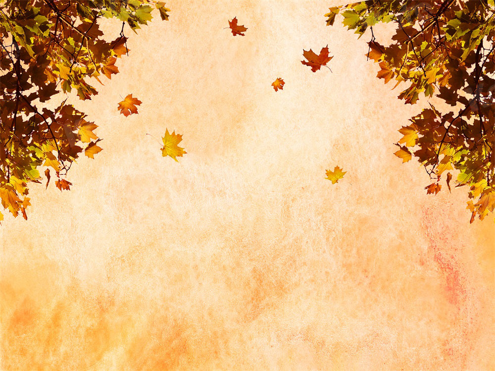 Kate Autumn Backdrop Maple Leaf Wall for Photography