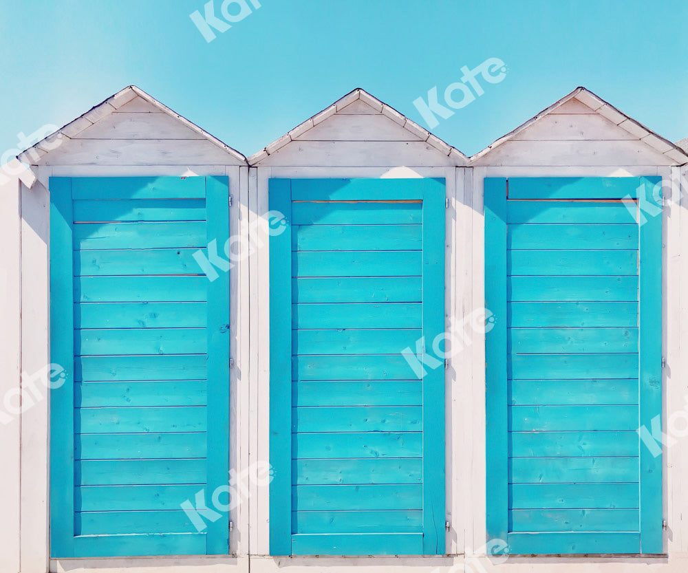 Kate Summer Backdrop Sea Blue Door Designed by Chain Photography