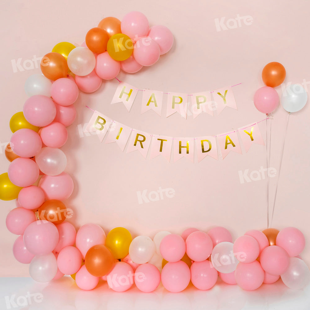 Kate Cake Smash Backdrop Birthday Pink Party Designed by Emetselch