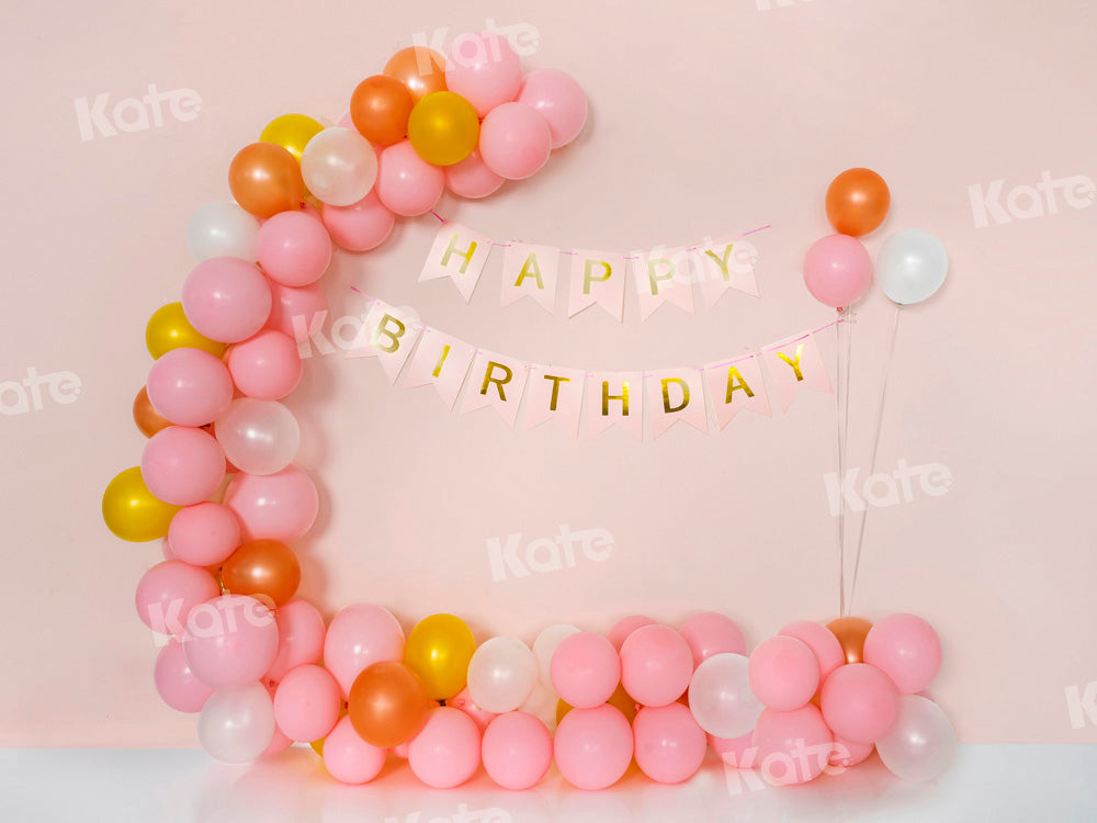 Kate Cake Smash Backdrop Birthday Pink Party Designed by Emetselch