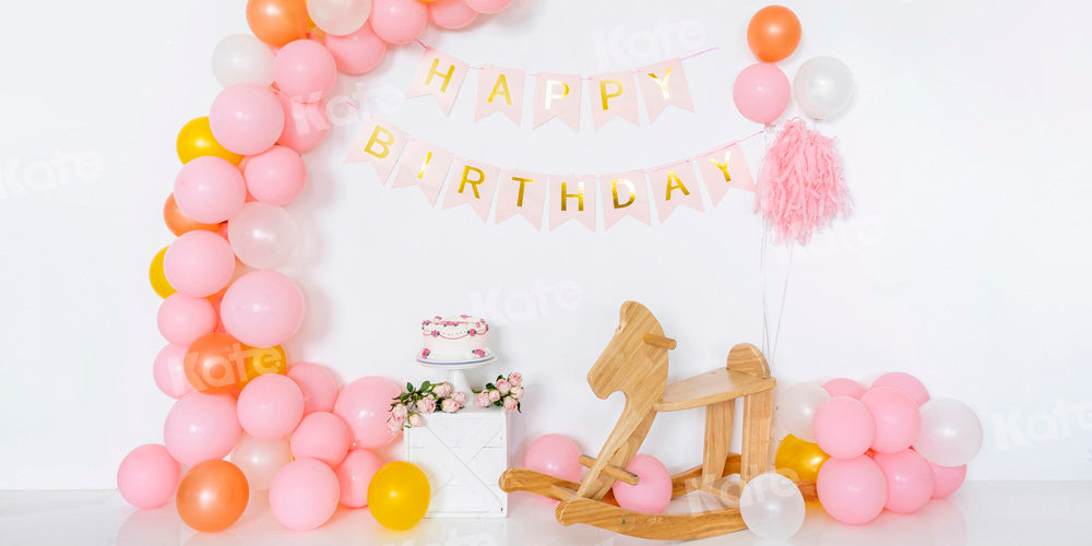 Kate Cake Smash Backdrop Birthday Trojan Horse Designed by Emetselch
