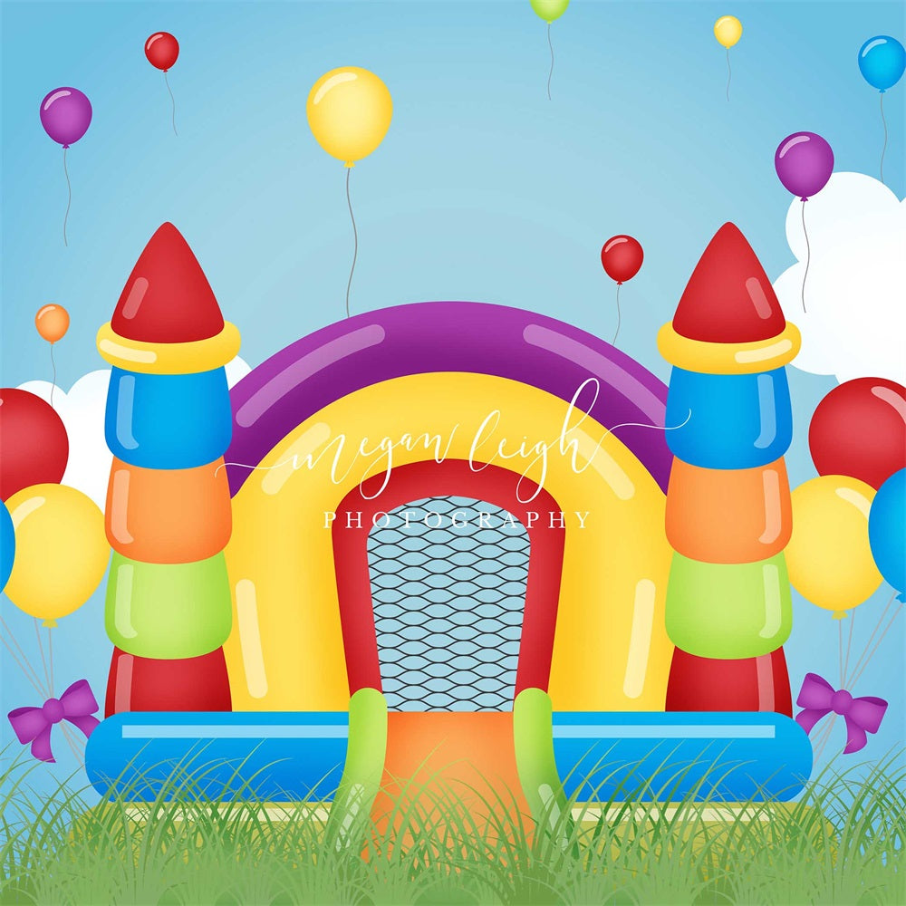 Kate Bounce House Backdrop for Photography Designed by Megan Leigh Photography