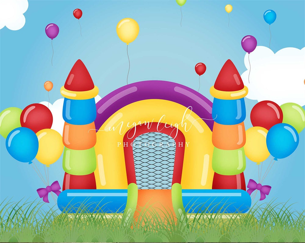 Kate Bounce House Backdrop for Photography Designed by Megan Leigh Photography
