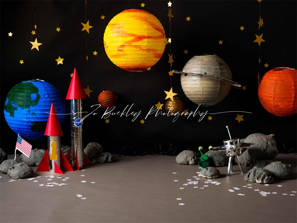 Kate Space Backdrop Cake Smash Boy for Photography Designed by Jo Buckley Photograph