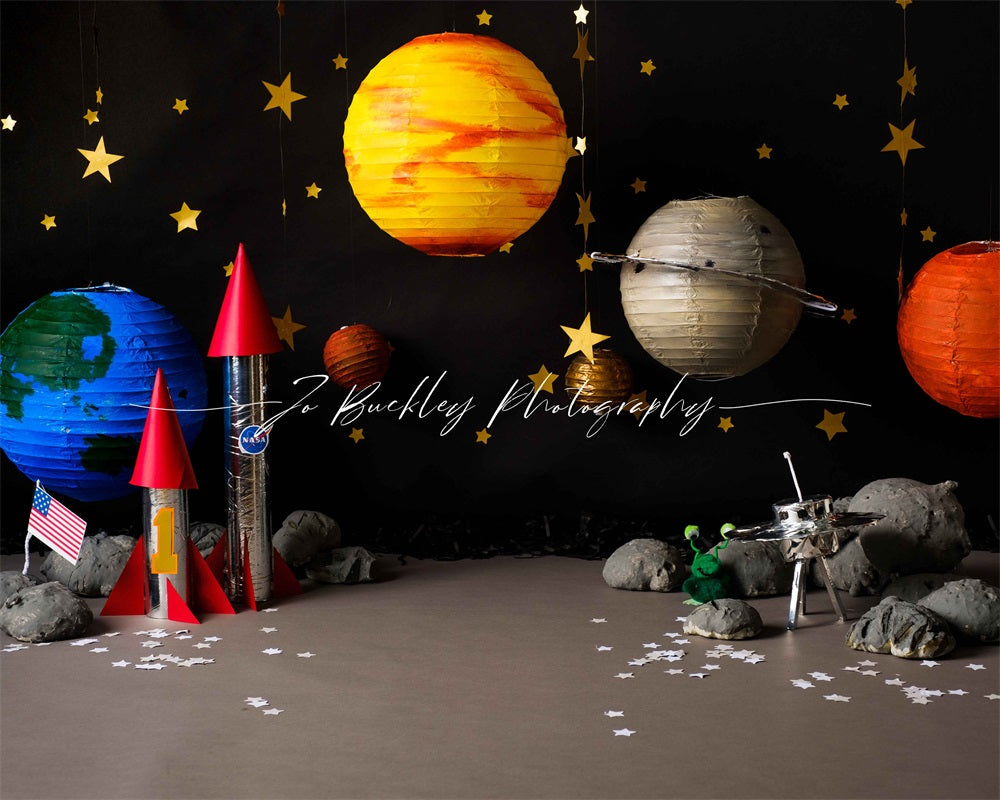 Kate Space Backdrop Cake Smash Boy for Photography Designed by Jo Buckley Photograph