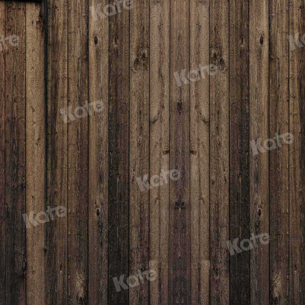 Kate Retro Wood Grain Backdrop Brown Designed by Kate Image