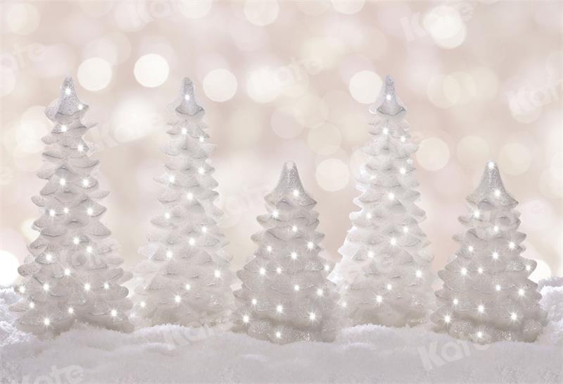 Kate Christmas Backdrop Tree Snow White World for Photography