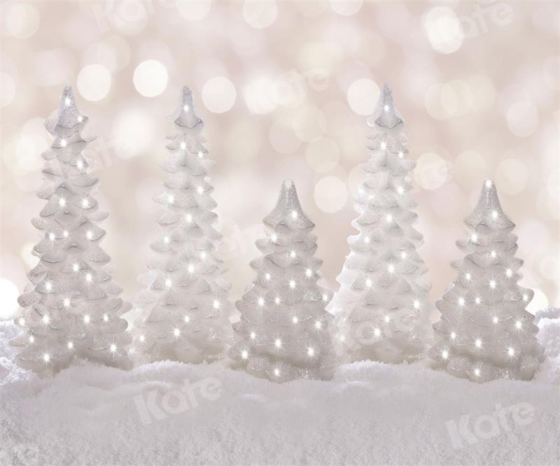 Kate Christmas Backdrop Tree Snow White World for Photography