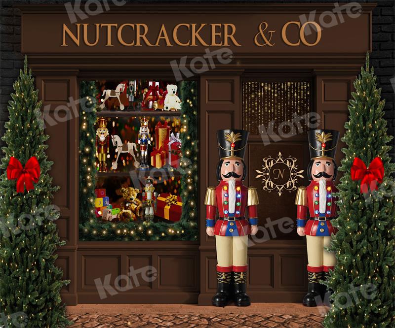 Kate Christmas Backdrop Nutcracker Store Tree Designed by Uta Mueller Photography