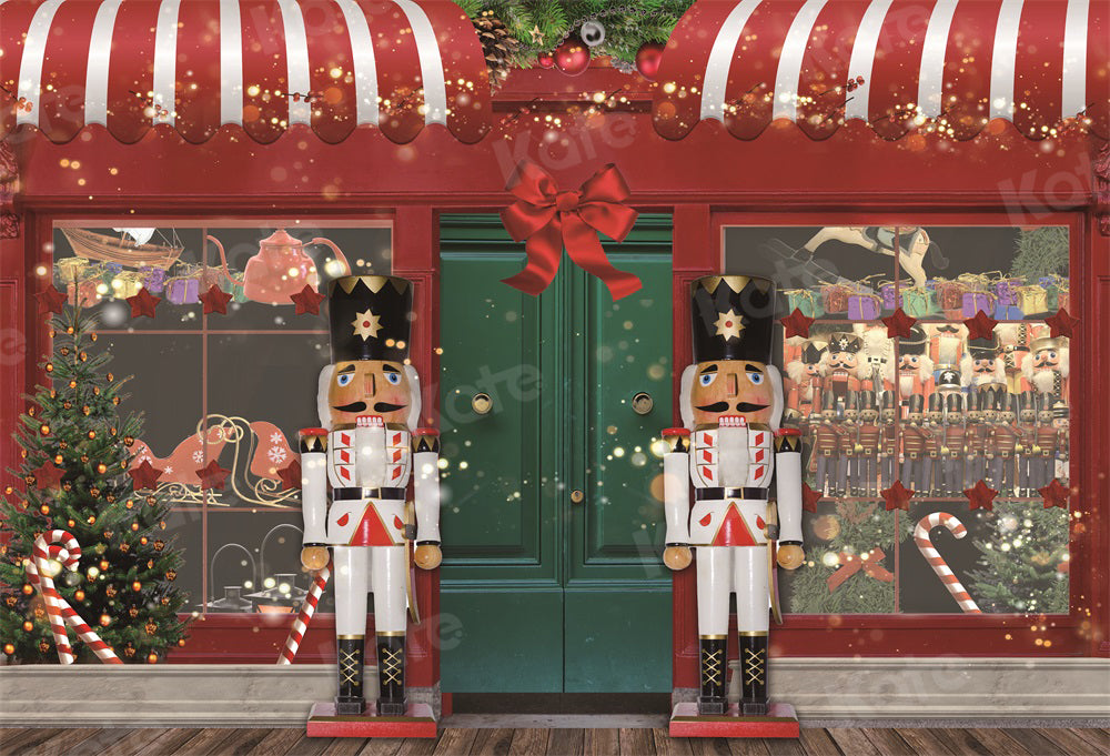 Kate Christmas Backdrop Store Soldier Toys Nutcracker for Photography