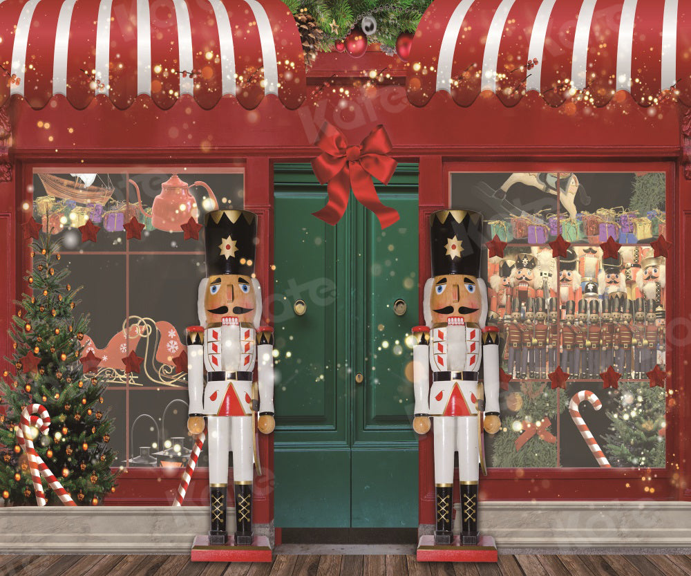 Kate Christmas Backdrop Store Soldier Toys Nutcracker for Photography