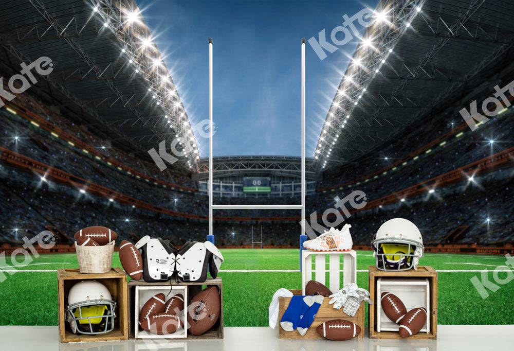 Kate Rugby Sport Boy Pitch Backdrop Designed by Emetselch