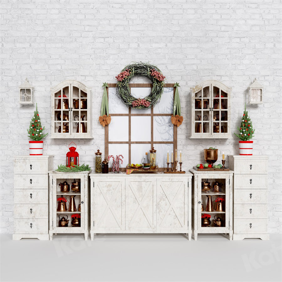 Kate Christmas Backdrop Indoor Cupboard for Photography