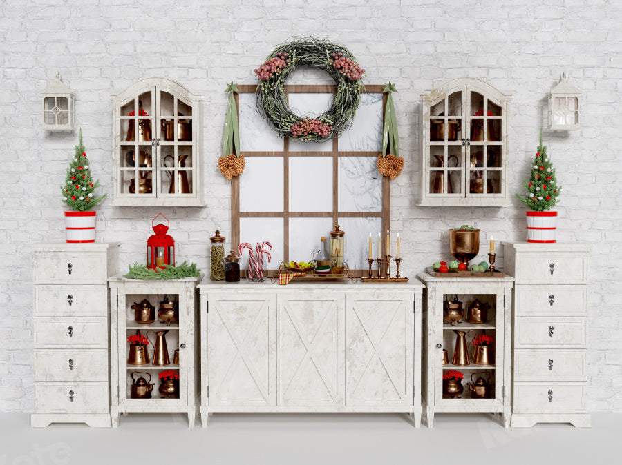 Kate Christmas Backdrop Indoor Cupboard for Photography