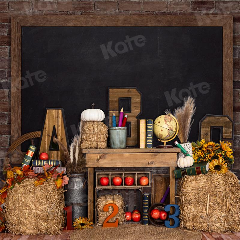 Kate Back to School Backdrop Autumn Barn for Photography