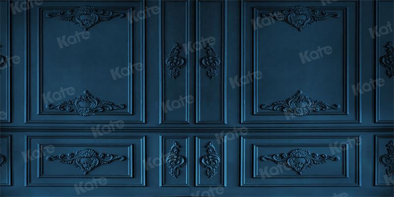 Kate Retro Vintage Dark Blue Wall Backdrop for Photography