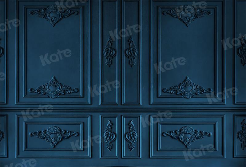 Kate Retro Vintage Dark Blue Wall Backdrop for Photography