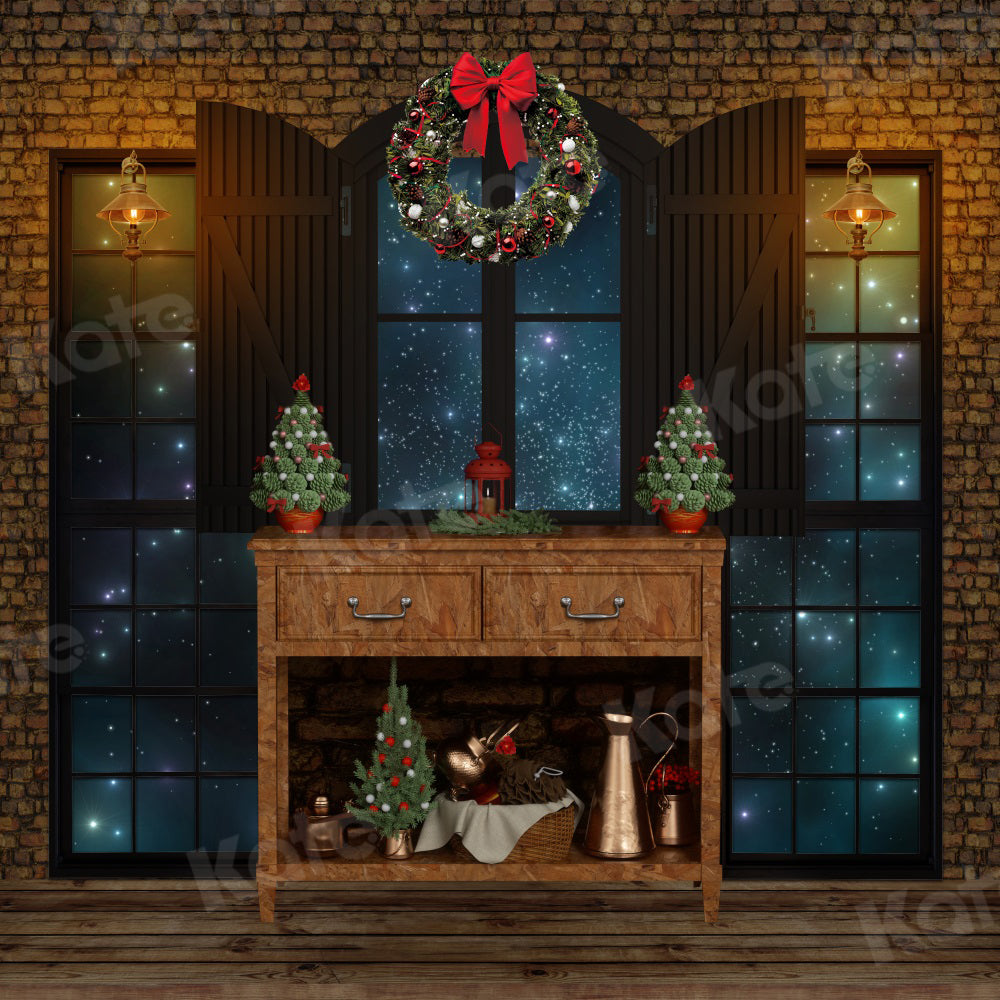 Kate Christmas Backdrop Window Cupboard for Photography