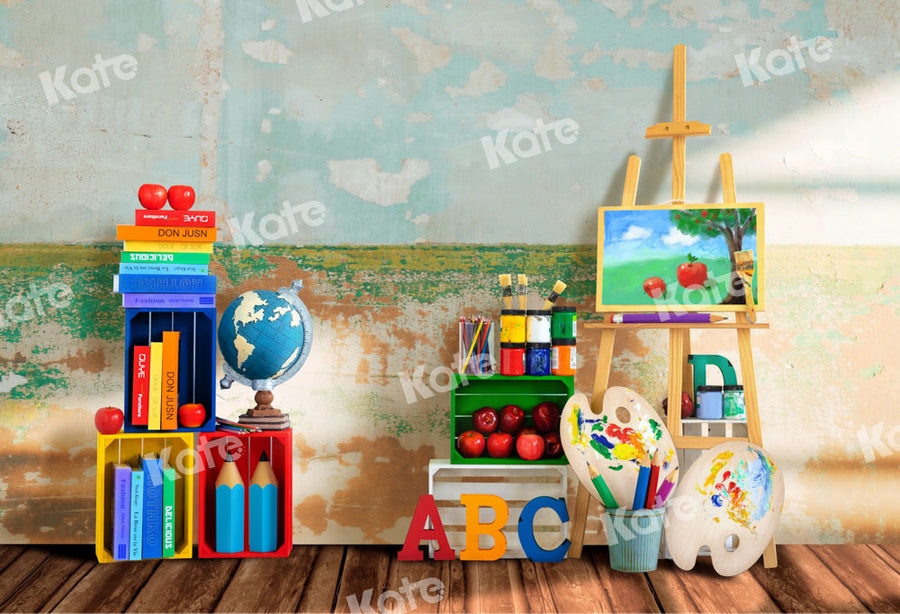 Rustic Classroom Learning Creative Backdrop
