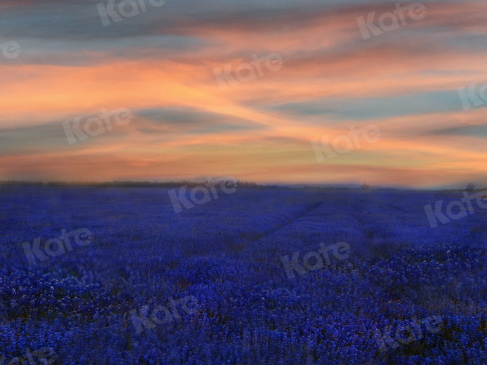 Kate Sunset Flower Backdrop Nature Lavender for Photography