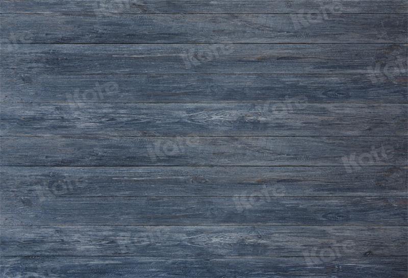 Kate Vintage Wood Backdrop Gray Blue for Photography