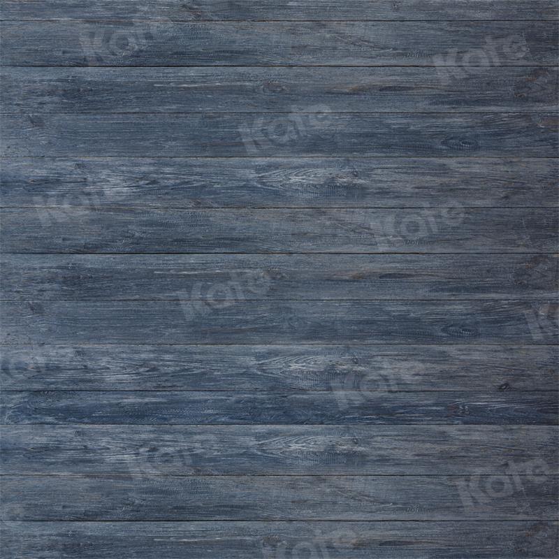 Kate Vintage Wood Backdrop Gray Blue for Photography