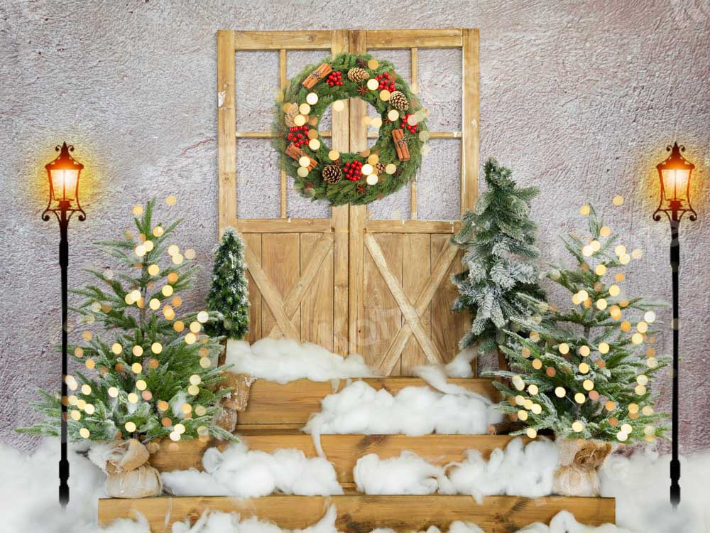 Kate Christmas Backdrop Outdoor Snow Designed by Emetselch