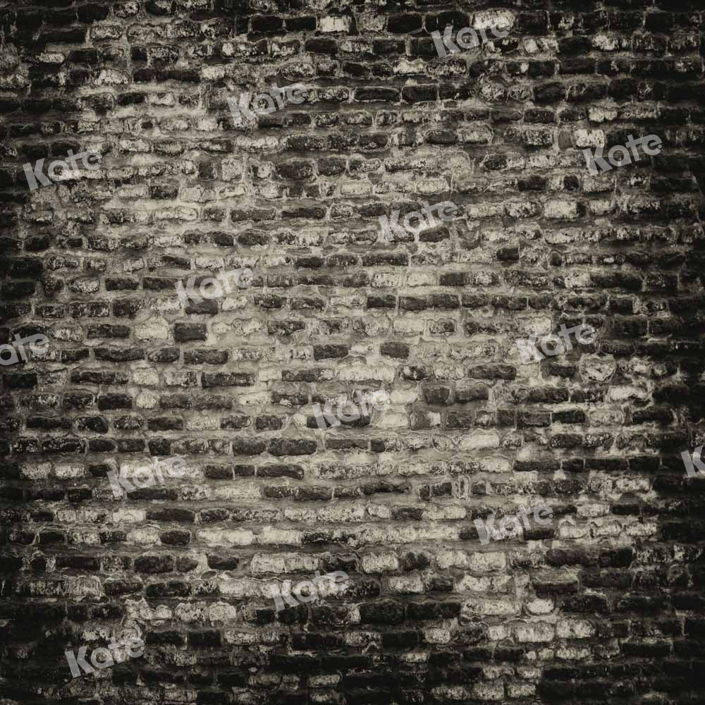 Kate Black Shabby Brick Wall Backdrop Designed by Kate Image