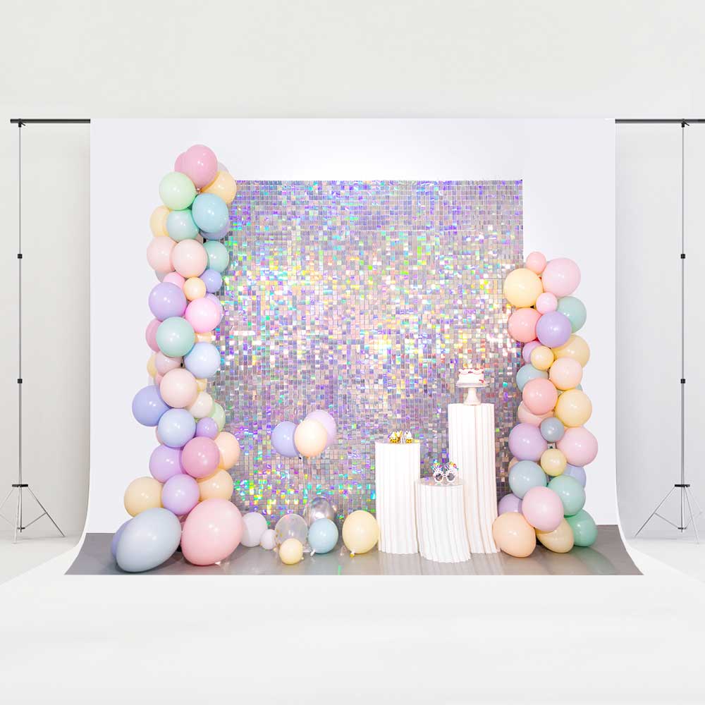 Kate Symphony Birthday Backdrop Party Balloons Printed Shiny Designed by Emetselch